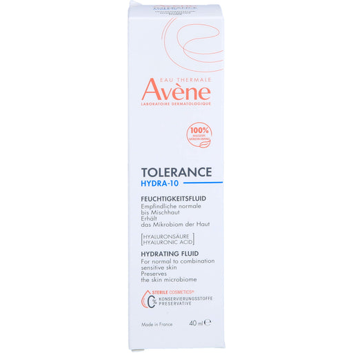 Avène Tolerance Hydra-10 Feuchtigkeitsfluid für empfindliche, normale Mischhaut, 40 ml Creme