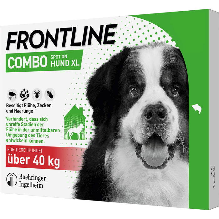 FRONTLINE COMBO Spot on gegen Flöhe und Zecken Hund XL über 40 kg, 3 St. Ampullen