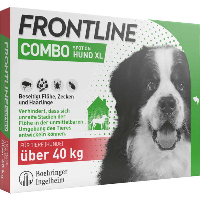 FRONTLINE COMBO Spot on gegen Flöhe und Zecken Hund XL über 40 kg, 3 St. Ampullen