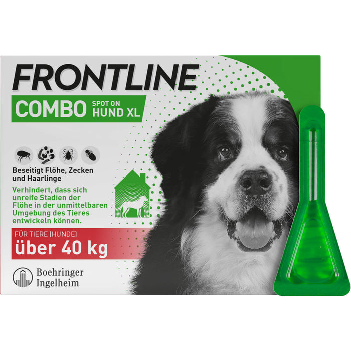 FRONTLINE COMBO Spot on gegen Flöhe und Zecken Hund XL über 40 kg, 3 St. Ampullen
