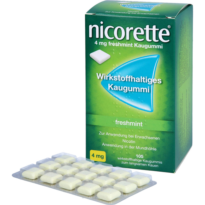 Nicorette 4 mg freshmint axicorp Kaugummi, 105 St. Kaugummi