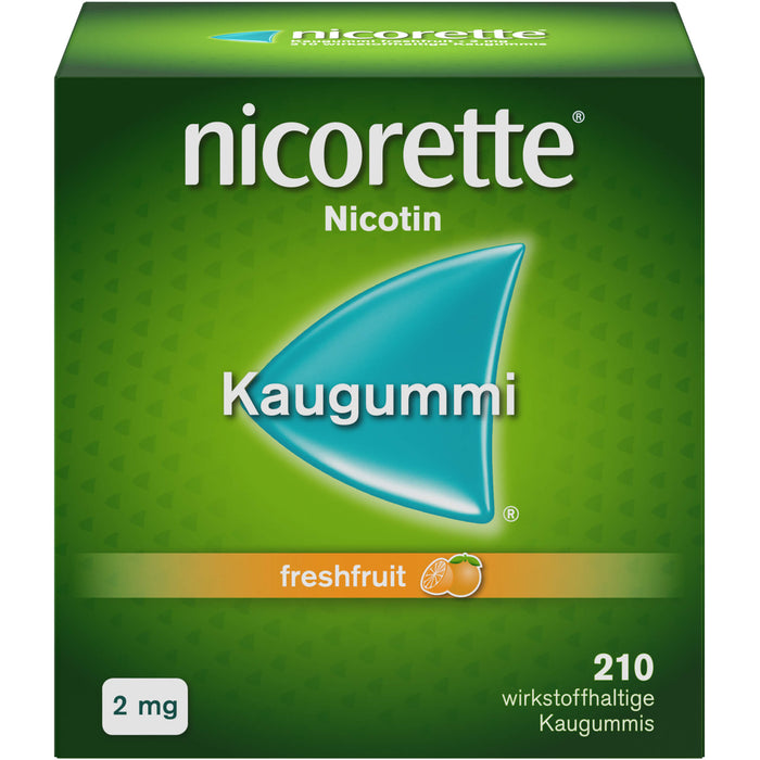 Nicorette 2 mg freshfruit Kaugummi, 210 St. Kaugummi
