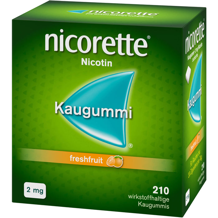 Nicorette 2 mg freshfruit Kaugummi, 210 St. Kaugummi