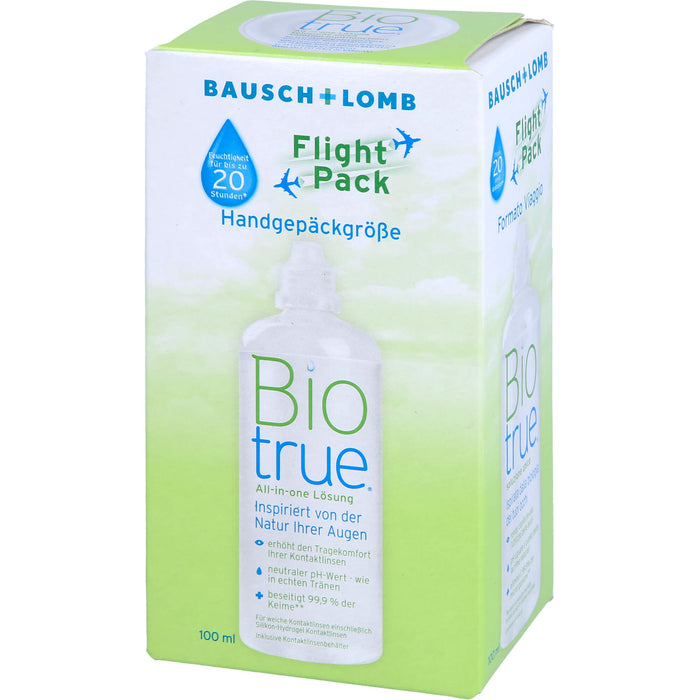 Biotrue Flight Pack All-in-one Kontaktlinsenlösung, 100 ml Lösung