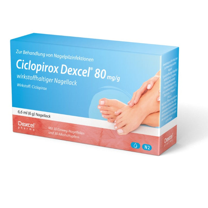 Ciclopirox Dexcel 80 mg/g wirkstoffhaltiger Nagellack, 6.6 ml Wirkstoffhaltiger Nagellack