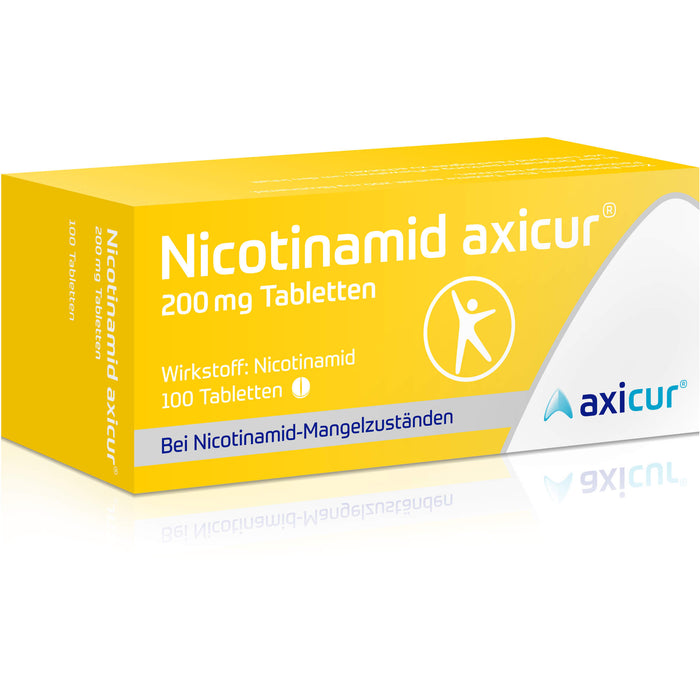 Nicotinamid axicur 200 mg Tabletten bei Nicotinamid-Mangelzuständen, 100 St. Tabletten