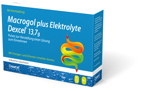 Macrogol Dexcel plus Elektrolyte bei Verstopfung, 10 St. Beutel
