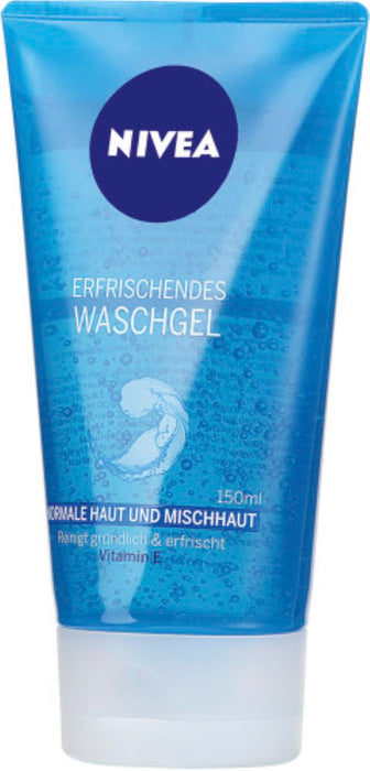 NIVEA Erfrischendes Waschgel Normale Haut Mischhau, 150 ml Gel