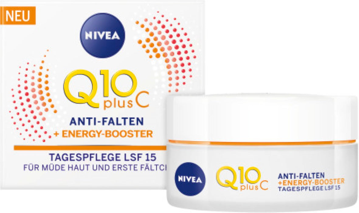 NIVEA Q10 plus C anti-Falten + Energy-Booster Tagespflege LSF 15, 50.0 ml Creme