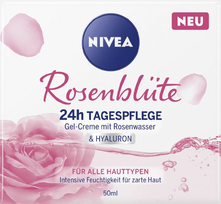 NIVEA Rosenblüte Gel-Creme 24h Tagespflege, 150.0 ml Creme