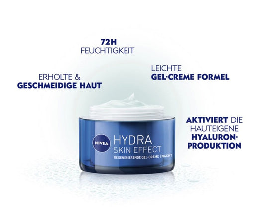 NIVEA Hydra Skin Effect Regeneriere Gel-Cre Nacht, 50 ml Creme