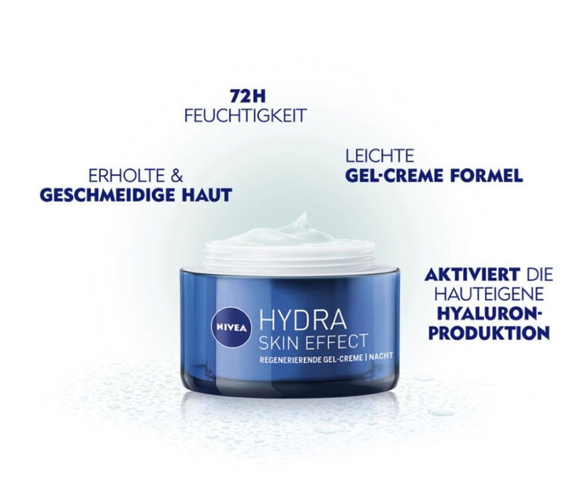 NIVEA Hydra Skin Effect Regeneriere Gel-Cre Nacht, 50 ml Creme