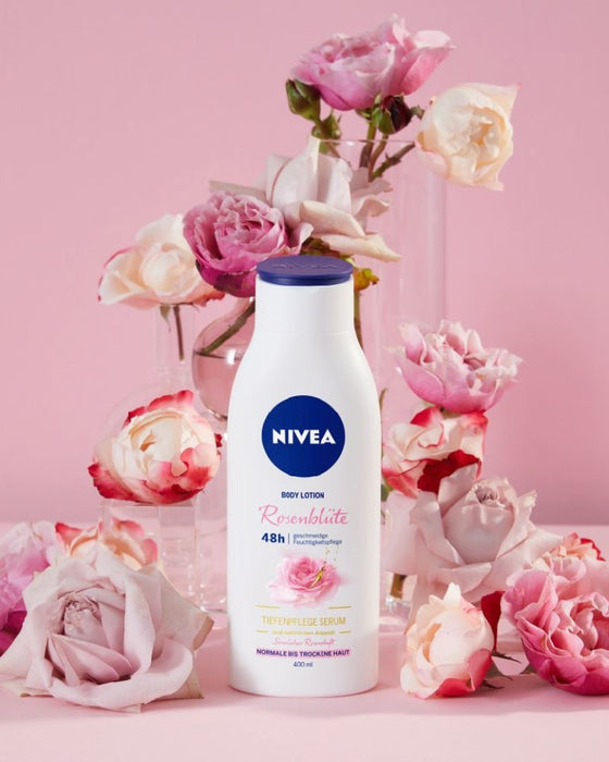 NIVEA Body Rosenbluete TiefenpflegeSerum Arganoel, 400 ml Lotion