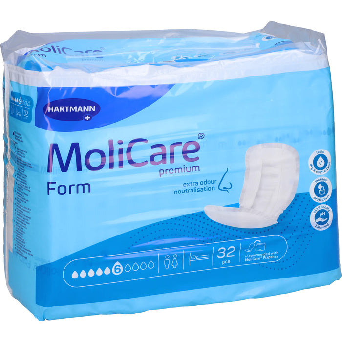 MoliCare Premium Form 6 Tropfen Inkontinenzeinlagen, 32 St. Einlagen