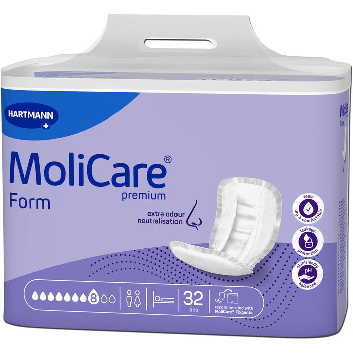 MoliCare Premium Form 8 Tropfen Super Plus Inkontinenzeinlagen, 32 St. Einlagen