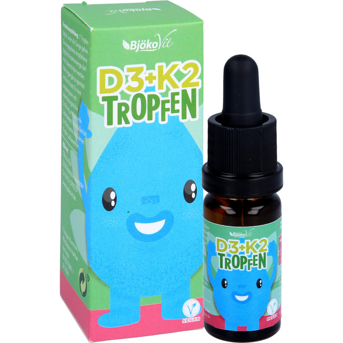 BjökoVit Vitamin D3 + K2 Tropfen für Kinder, 10 ml Lösung