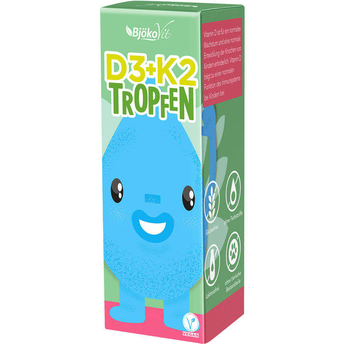 BjökoVit Vitamin D3 + K2 Tropfen für Kinder, 10 ml Lösung
