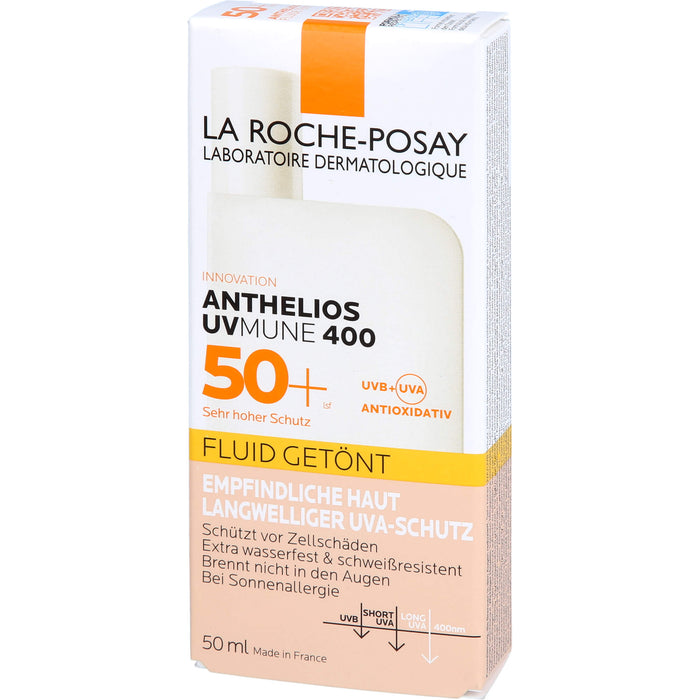 La Roche-Posay Anthelios Invisible Fluid Getönt LSF 50+ für empfindliche Haut, 50 ml Lösung