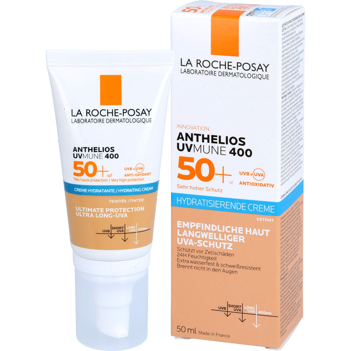 La Roche-Posay Anthelios hydratisierende getönte BB-Creme UVMune 400 LSF 50+ für empfindliche Haut, 50 ml Creme