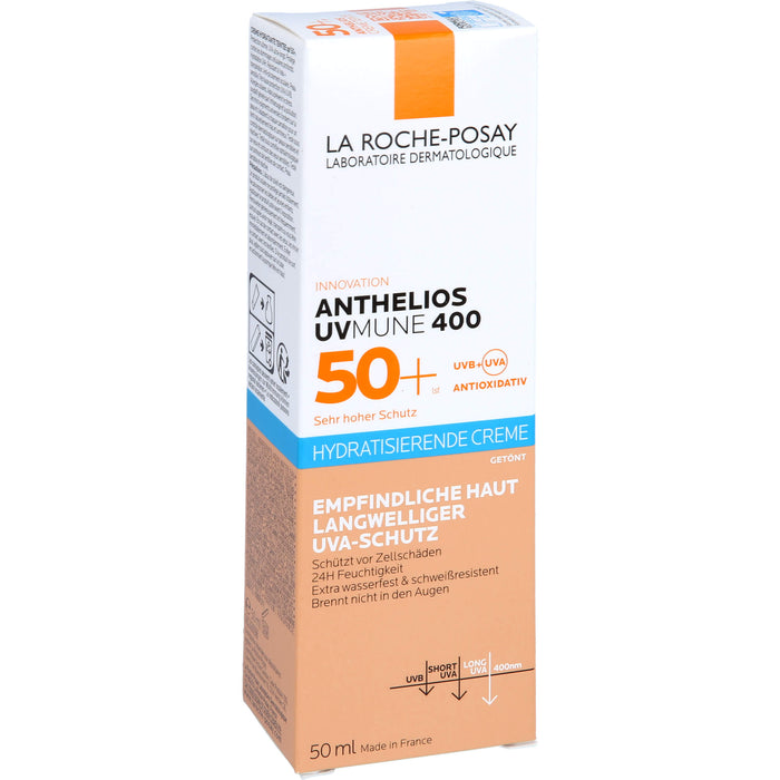 La Roche-Posay Anthelios hydratisierende getönte BB-Creme UVMune 400 LSF 50+ für empfindliche Haut, 50 ml Creme