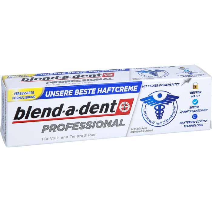 Blend-a-dent Professional Haftcreme für Voll- und Teilprothesenträger, 40 g Creme
