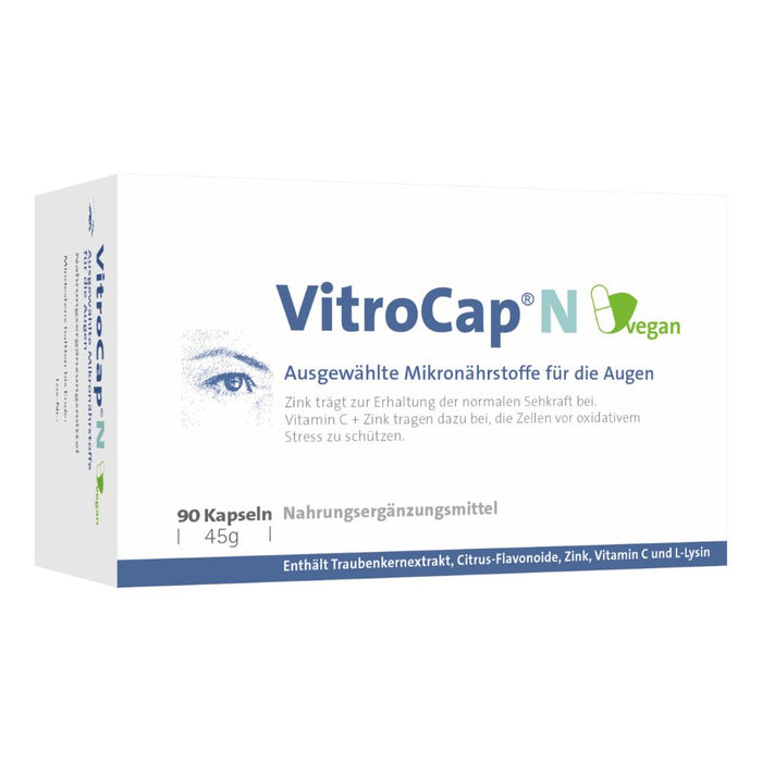 VitroCap N Kapseln ausgewählte Mikronährstoffe für die Augen, 90 St. Kapseln