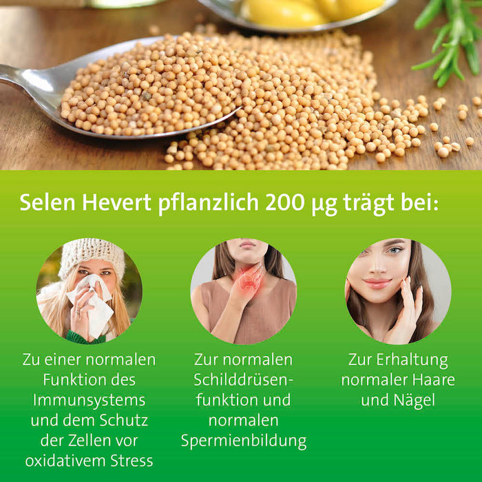 Selen Hevert pflanzlich 200 µg Kapseln, 60 St. Kapseln