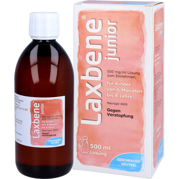 Laxbene junior 500 mg/ml Lösung bei Verstopfung, 500 ml Lösung