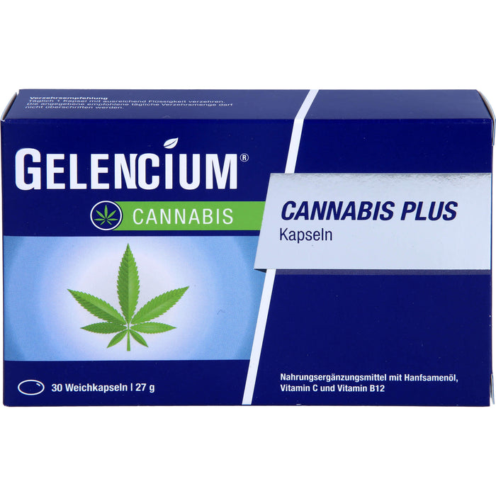 Gelencium Cannabis plus Kapseln zur Entspannung, 30 St. Kapseln