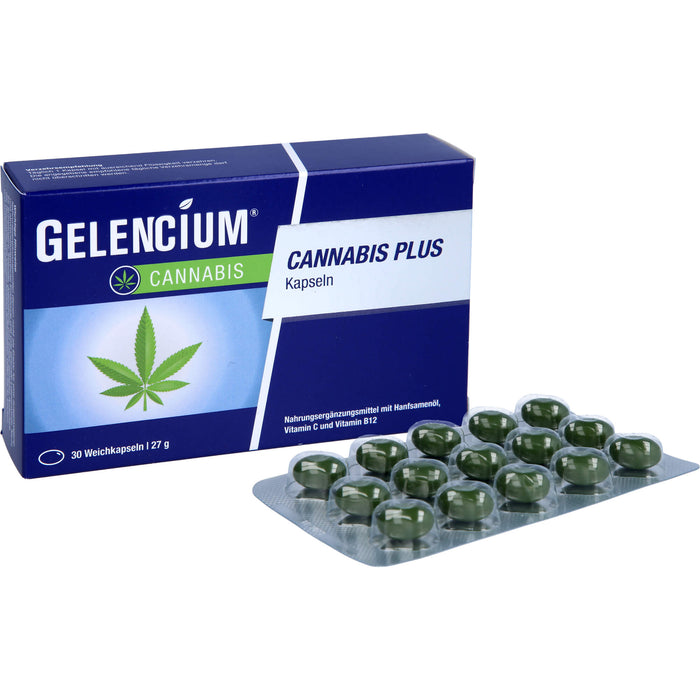 Gelencium Cannabis plus Kapseln zur Entspannung, 30 St. Kapseln