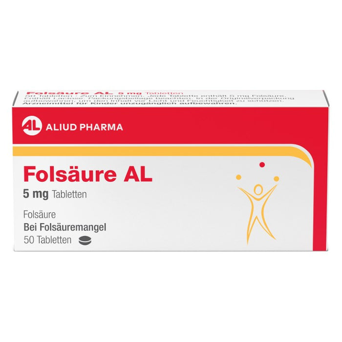 Folsäure AL 5 mg Tabletten, 50 St. Tabletten