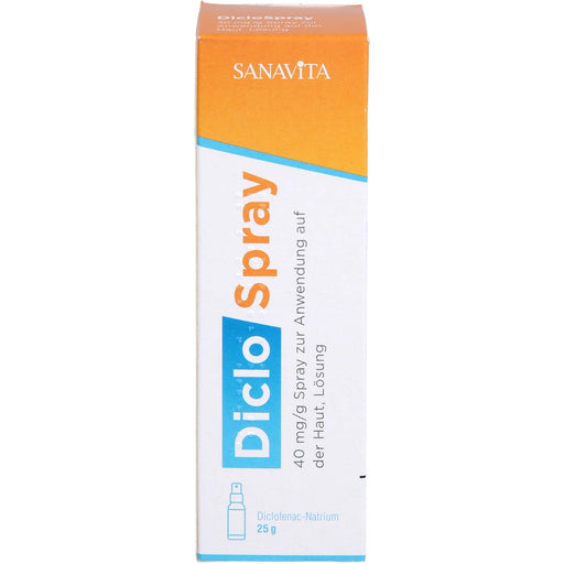 SANAVITA DicloSpray 40 mg/g  bei mäßig bis starken Schmerzen, 25 g Lösung
