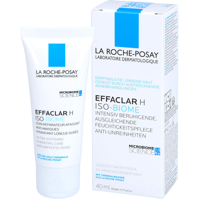 La Roche-Posay Effaclar H  Iso-Biome intensiv beruhigende Feuchtigkeitspflege gegen Unreinheiten, 40 ml Creme