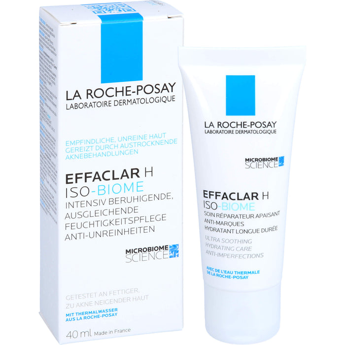 La Roche-Posay Effaclar H  Iso-Biome intensiv beruhigende Feuchtigkeitspflege gegen Unreinheiten, 40 ml Creme