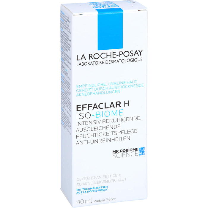 La Roche-Posay Effaclar H  Iso-Biome intensiv beruhigende Feuchtigkeitspflege gegen Unreinheiten, 40 ml Creme