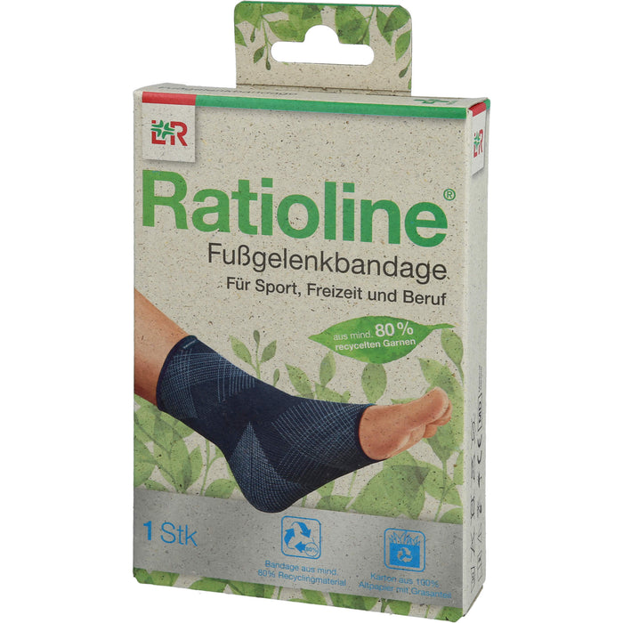 Ratioline Fußgelenkbandage Gr. M, 1 St BAN
