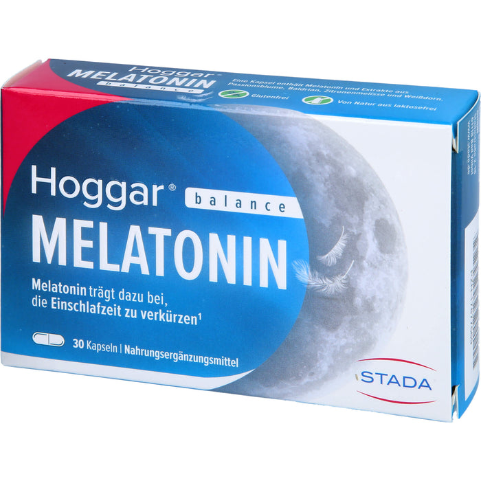 Hoggar balance Melatonin Kapseln zum Verkürzen der Einschlafzeit, 30 St. Kapseln