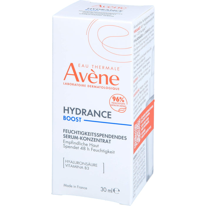 Avène Hydrance Boost feuchtigkeitsspendendes Serum für trockene Haut, 30 ml Lösung