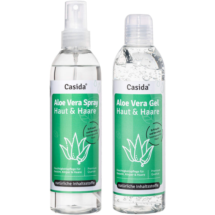 Aloe Vera Gel + Aloe Vera Spray Set, 2X200 ml