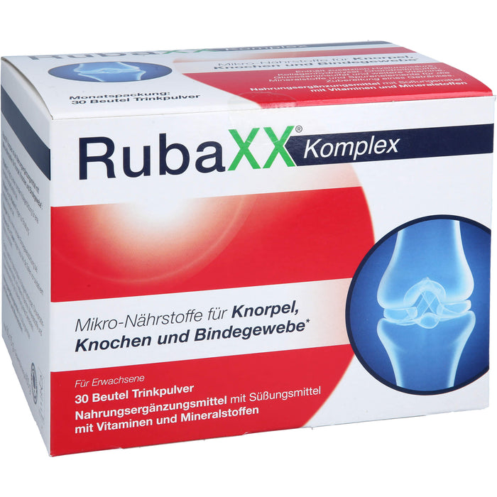 RubaXX Komplex Trinkpulver für Knorpel, Knochen und  Bindegewebe, 30 St. Beutel