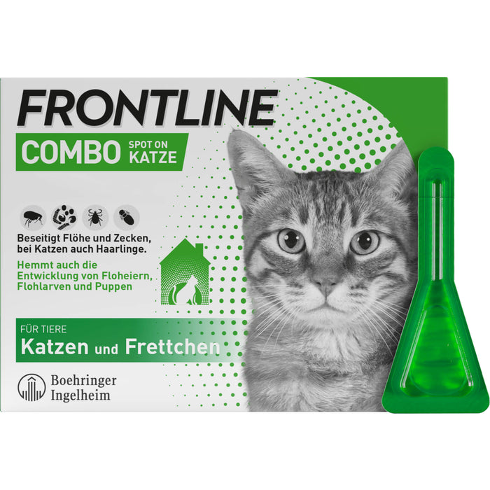 Frontline Combo Katze gegen Flöhe und Zecken, 3 St. Einzeldosisbehältnisse