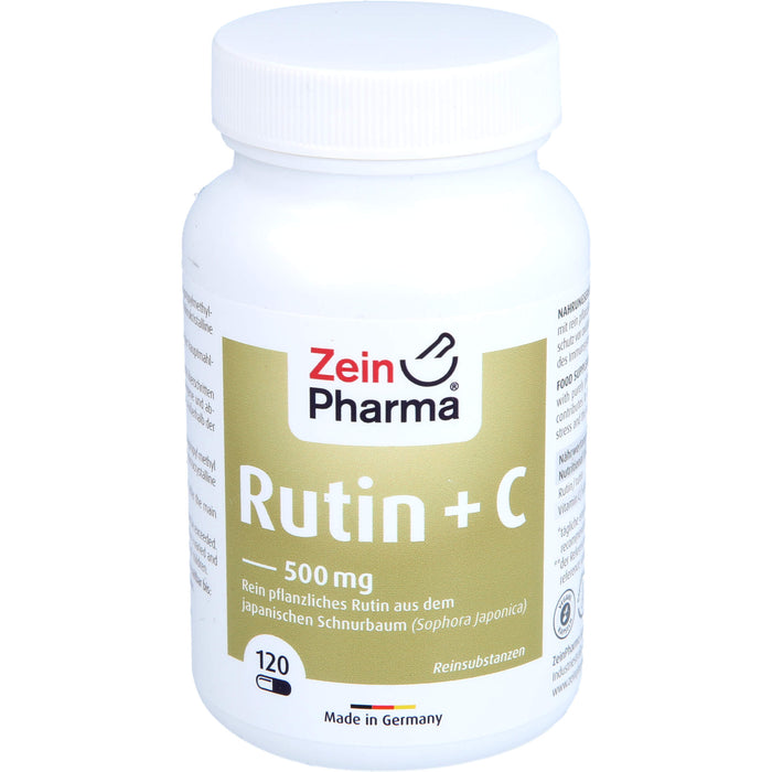 ZeinPharma Rutin 500 mg + Vitamin C Kapseln, 120 St. Kapseln