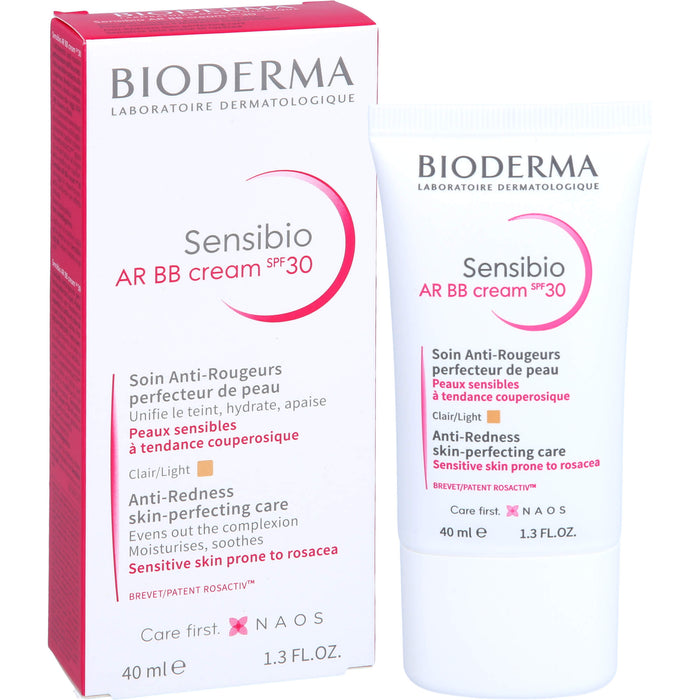 BIODERMA Sensibio AR BB Cream LSF 30 getönt bei empfindlicher, zu Rötungen neigender Haut, 40 ml Creme