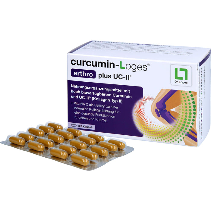 Curcumin-Loges Arthro plus UC-II Kapseln, 120 St. Kapseln