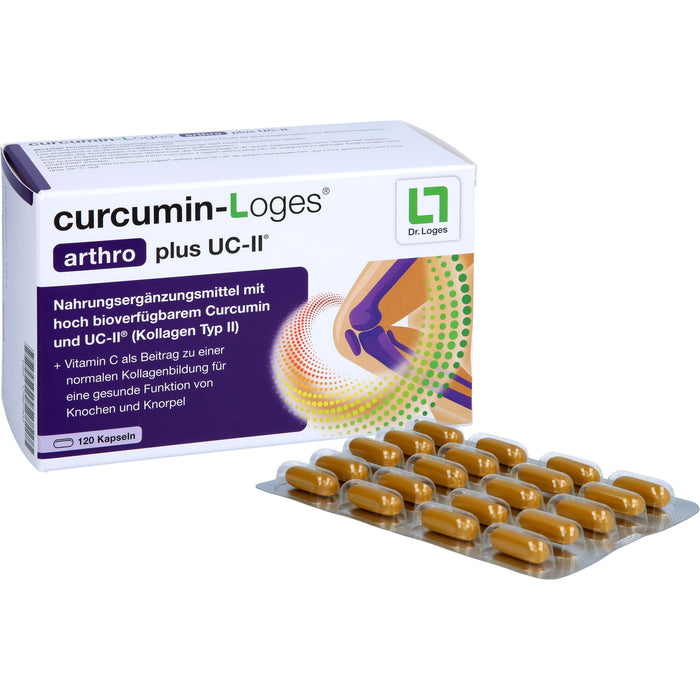 Curcumin-Loges Arthro plus UC-II Kapseln, 120 St. Kapseln
