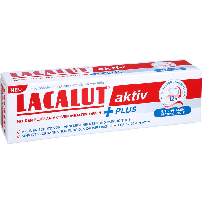 Lacalut aktiv plus Zahnpflege, 75 ml Zahncreme
