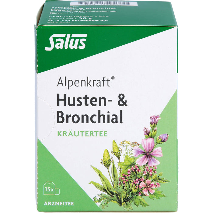 Salus Alpenkraft Husten- & Bronchial Kräutertee, 15 St. Beutel