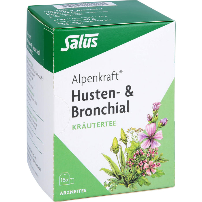 Salus Alpenkraft Husten- & Bronchial Kräutertee, 15 St. Beutel