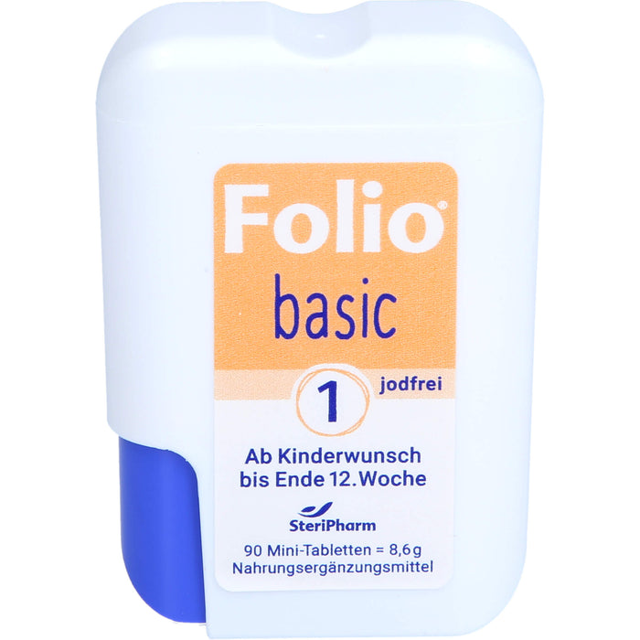 Folio 1 Basic jodfrei ab Kinderwunsch bis Ende 12.Woche, 90 St. Tabletten