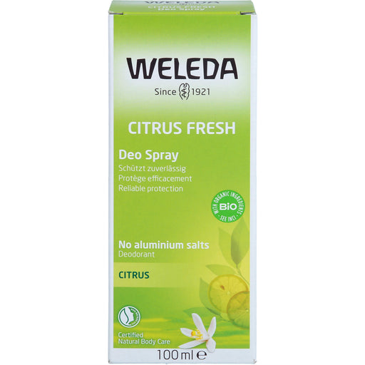 WELEDA Citrus Fresh Deo Spray, 100 ml Lösung